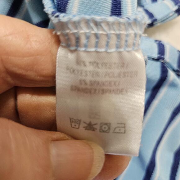 Blue Striped Polo Shirt for Men - Picture 9 of 10